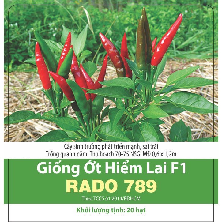 Hạt giống ớt hiểm lai F1