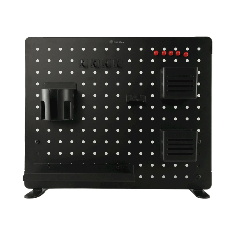 Bảng treo đồ Pegboard HyperWork PG-02 ( Hyperwork PG02 ) Sơn tĩnh điện cao cấp, 14 phụ kiện đi kèm - Hàng chính hãng
