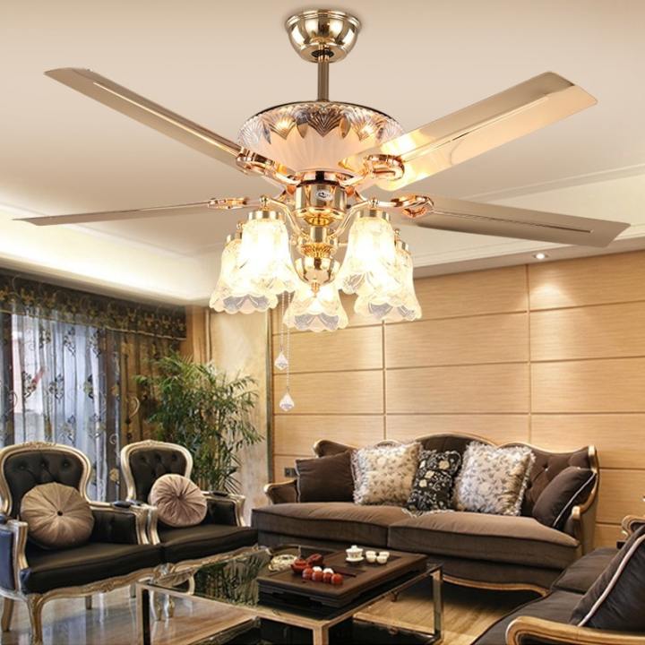 Quạt Trần Đẹp Phát Sáng 2015 Quạt Trần Trang Trí Phòng Khách Hiện Đại Động Cơ AC