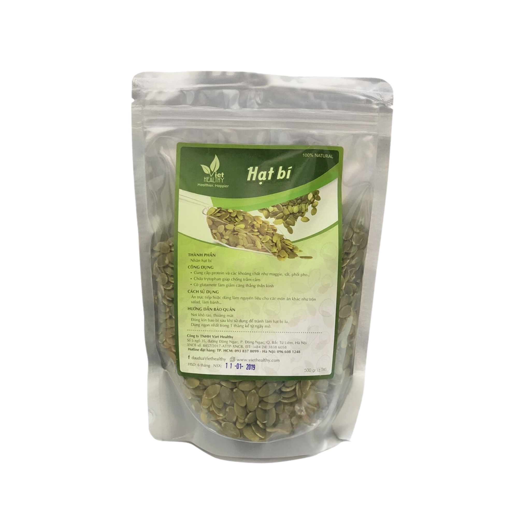 Viet Healthy Pumpkin Seeds 500Gr