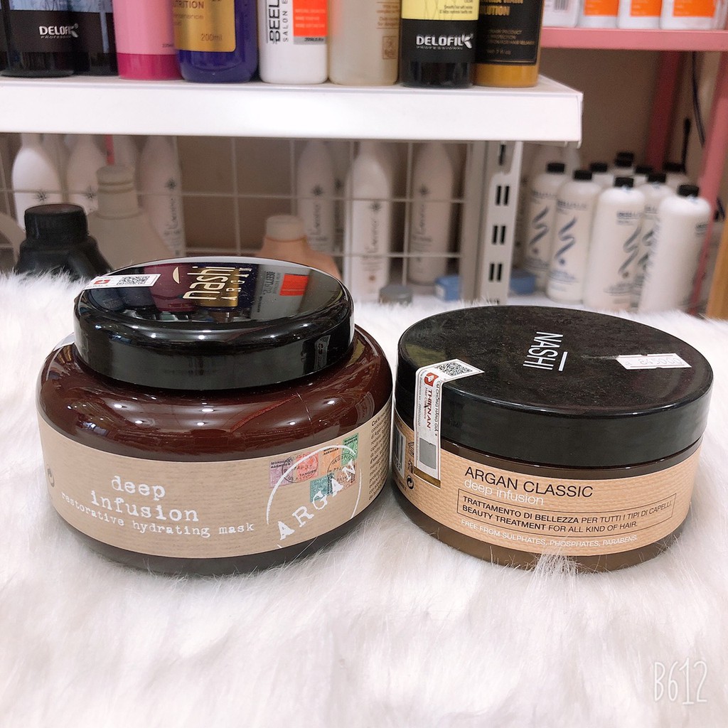 Dầu hấp Nashi Argan phục hồi tóc 500ml-250ml
