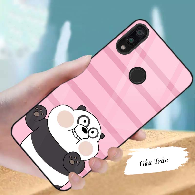 Ốp Xiaomi Redmi 7, Note 7, Note 7 Pro Lưng Kính Cường Lực Sáng Bóng