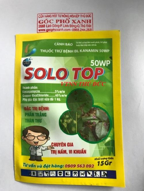 Trừ bệnh phấn trắng hoa hồng SOLO TOP 50WP