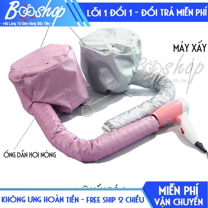 [Hàng Loại 1] Mũ Hấp Tóc, Sấy Tóc Chùm Đầu Dùng Máy Sấy
