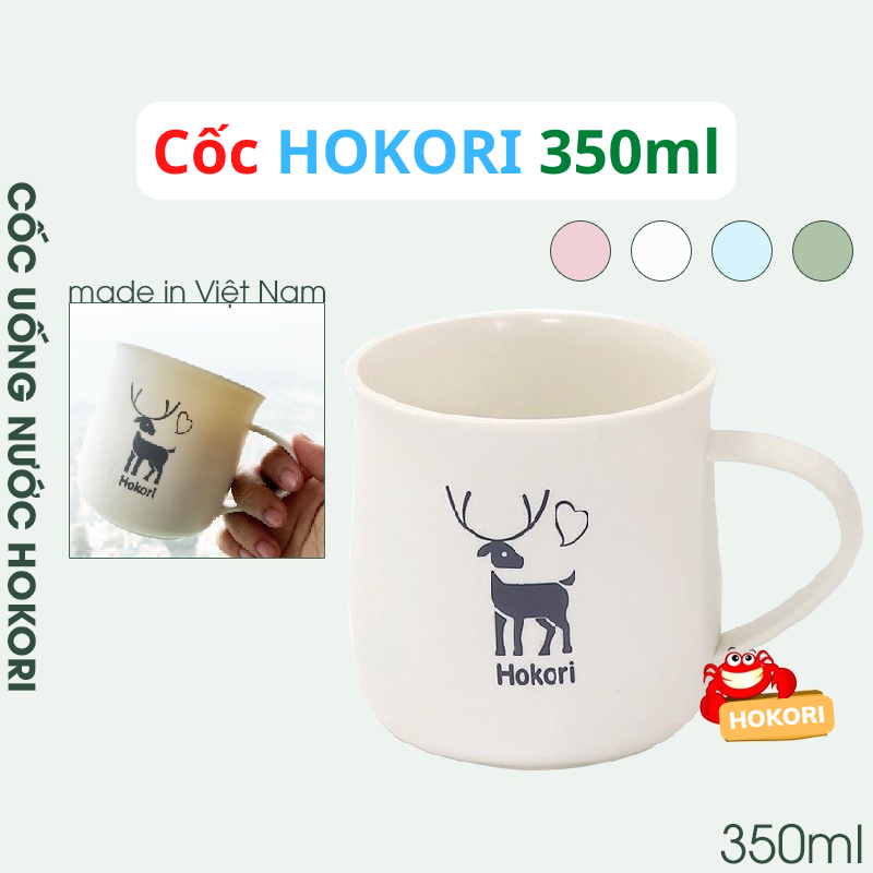 Cốc uống nước, cốc pha cafe, cốc uống trà 350ml hokori