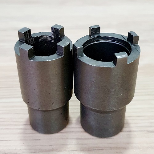 Bộ Dụng Cụ Mở Nồi Xe Số Thép Nguyên Khối Gồm 2 Đầu Rời 16MM Và 21MM Dùng Cần Siết 1/2 Kết Nối Mở Nồi