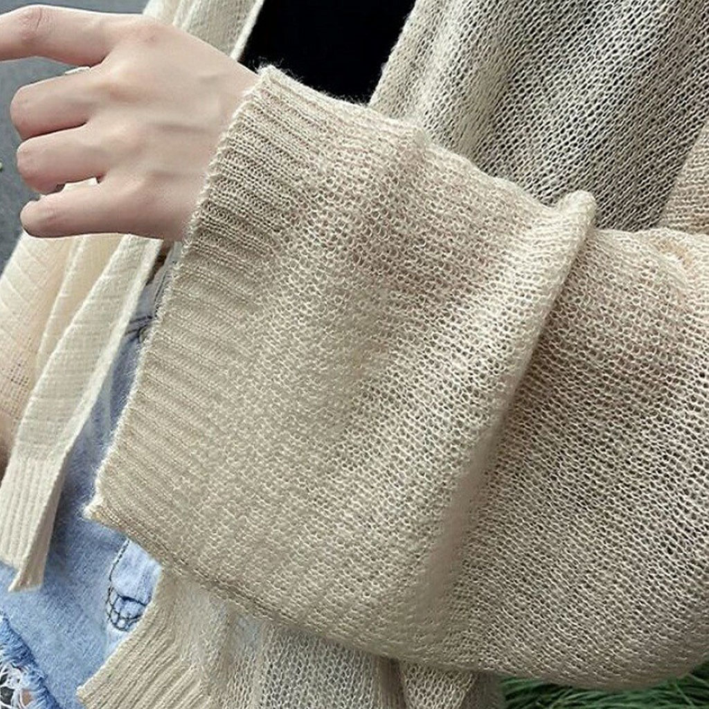 Áo Cadigan len mỏng phong cách Hàn Quốc AT09