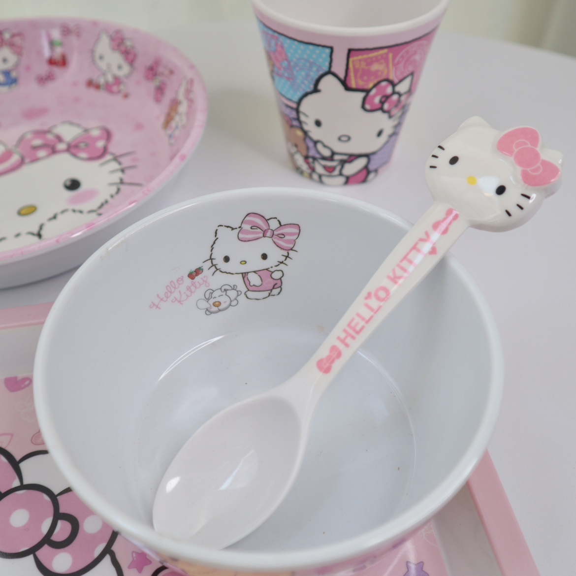🌸[ HELLO KITTY ] CHÉN BÁT TÔ DĨA LY CỐC MẪU MỚI