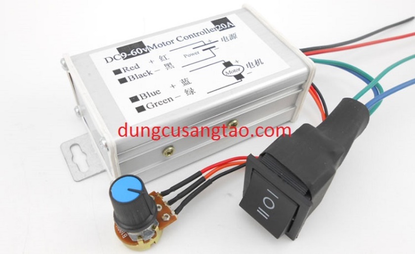 Bộ điều chỉnh tốc độ Dimmer 10 - 60V 20A (chỉnh lưu / chỉnh điện áp / điều tốc)