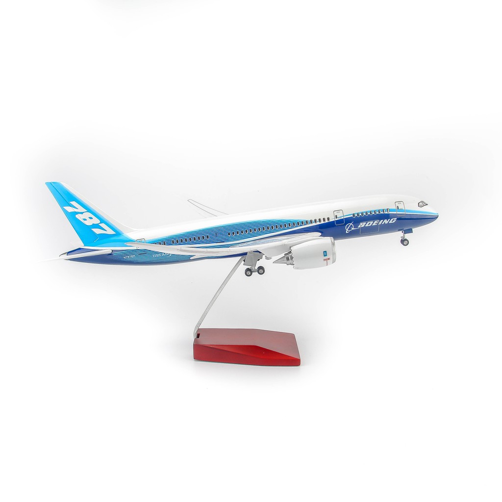 [HCM]Mô hình máy bay lắp ráp có đèn led Original Boeing B787 47cm Everfly