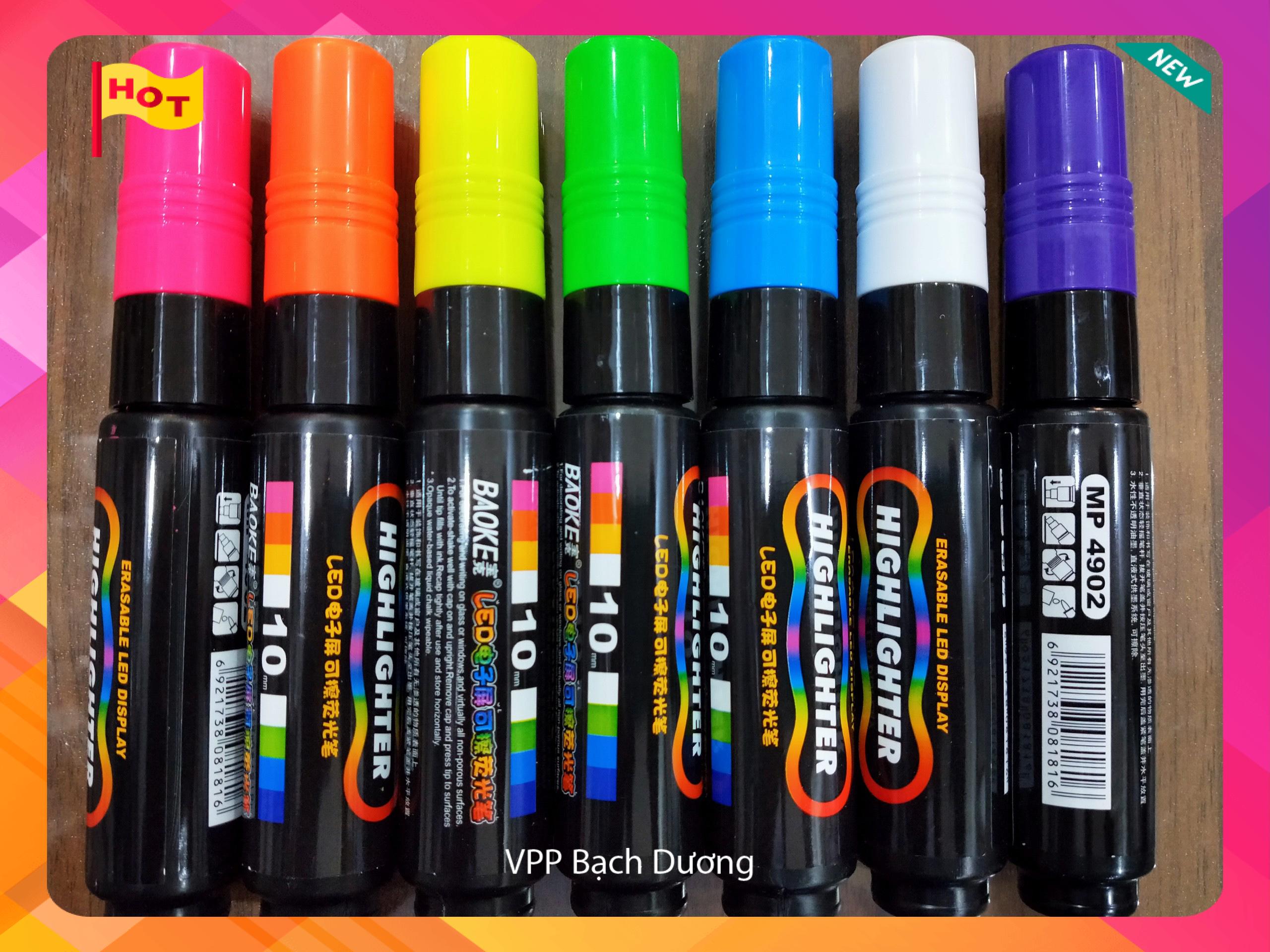 Bút viết bảng đèn led - hộp/7 màu