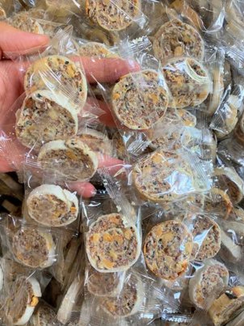 kẹo gạo lứt cuộn cốt dừa đậu phộng - 500g