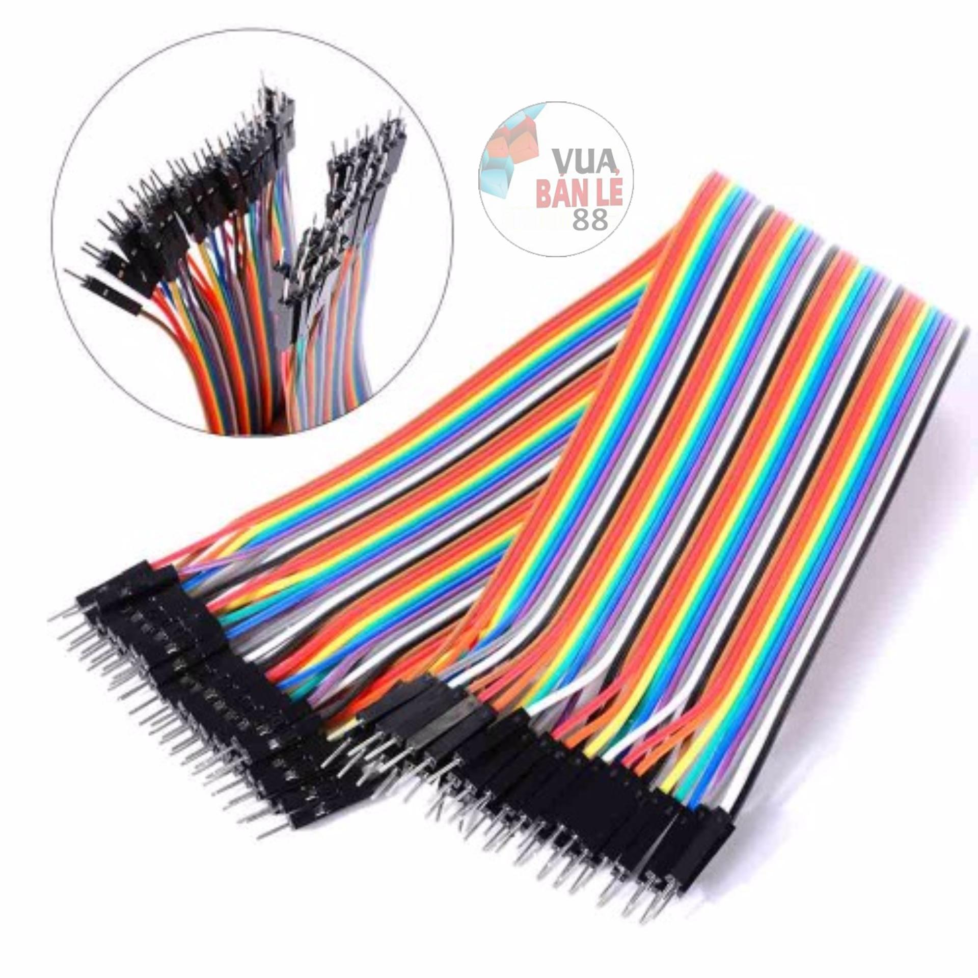 40 Sợi Dây Bus 21Cm Câu Mạch 2 Đầu Đực Đực