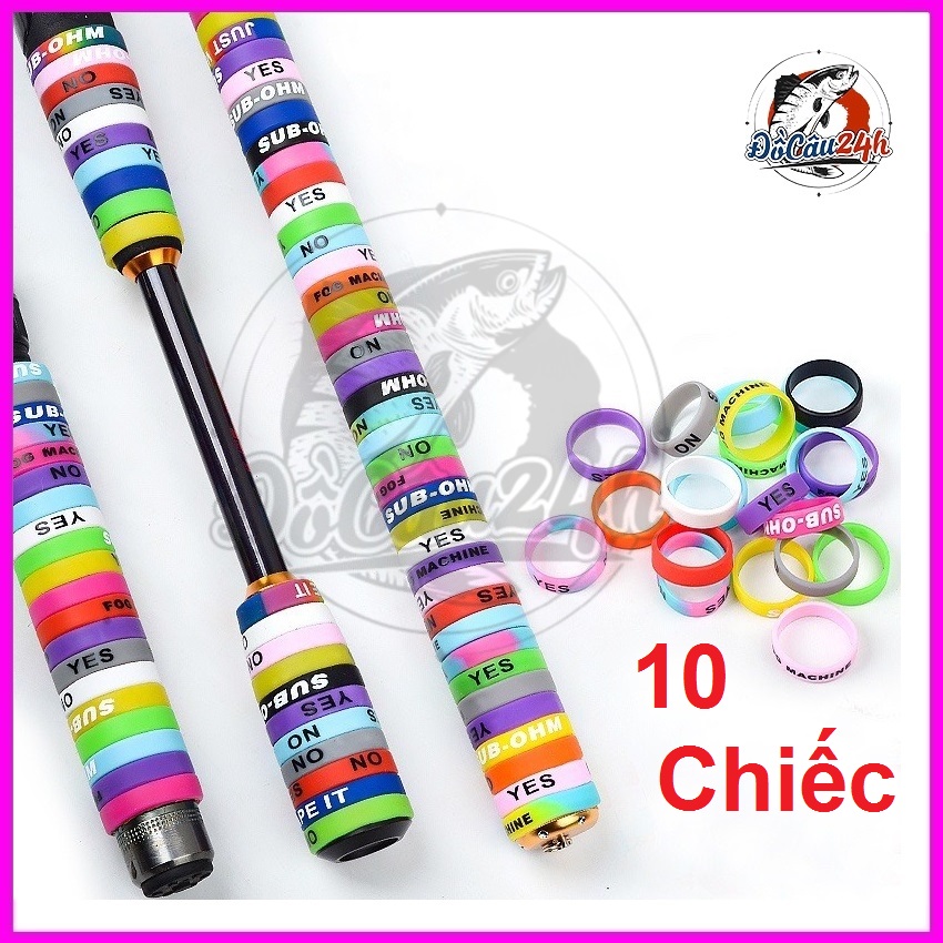 Vòng cao su silicon chống trơn trượt dùng cho cần câu cá