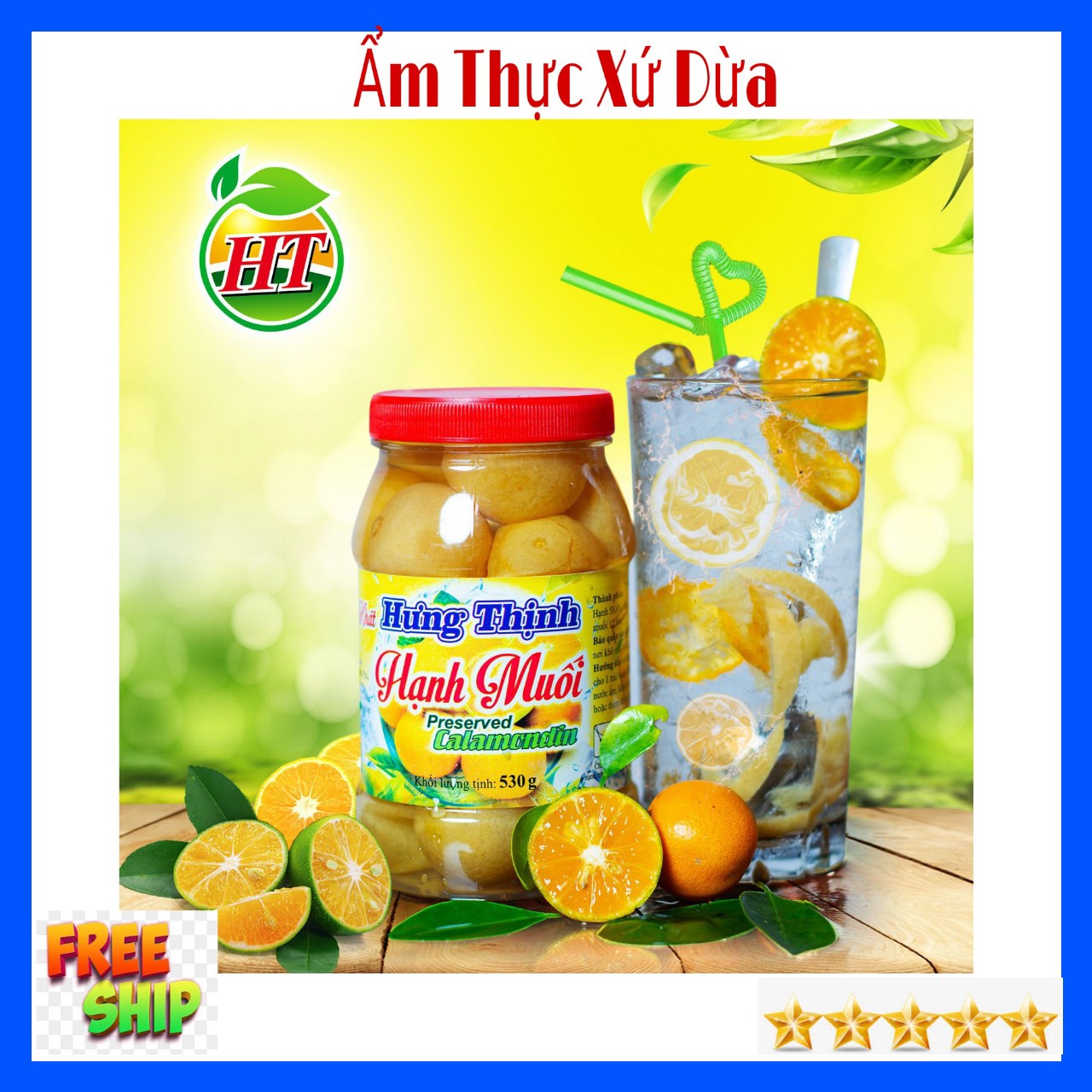 (FREESHIP) Hủ 530Gr Hạnh Muối Hưng Thịnh Bến Tre