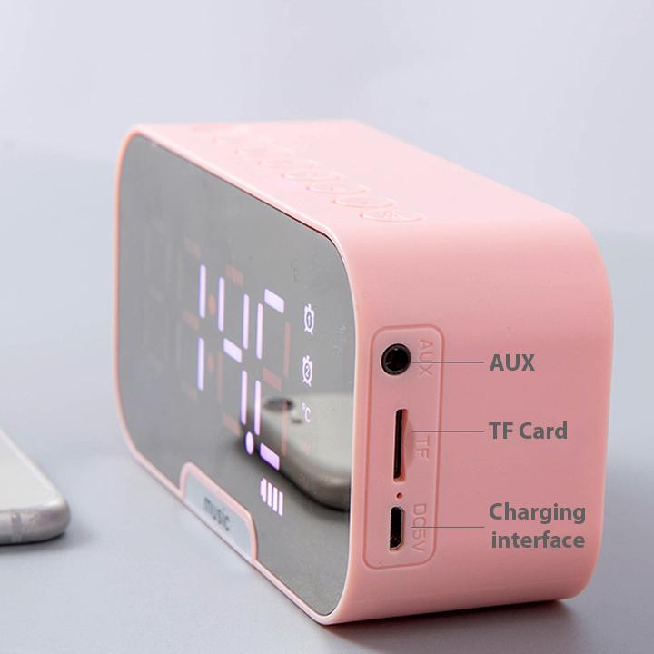 Loa Bluetooth Kiêm Đồng Hồ Báo Thức Và Nghe Đài FM