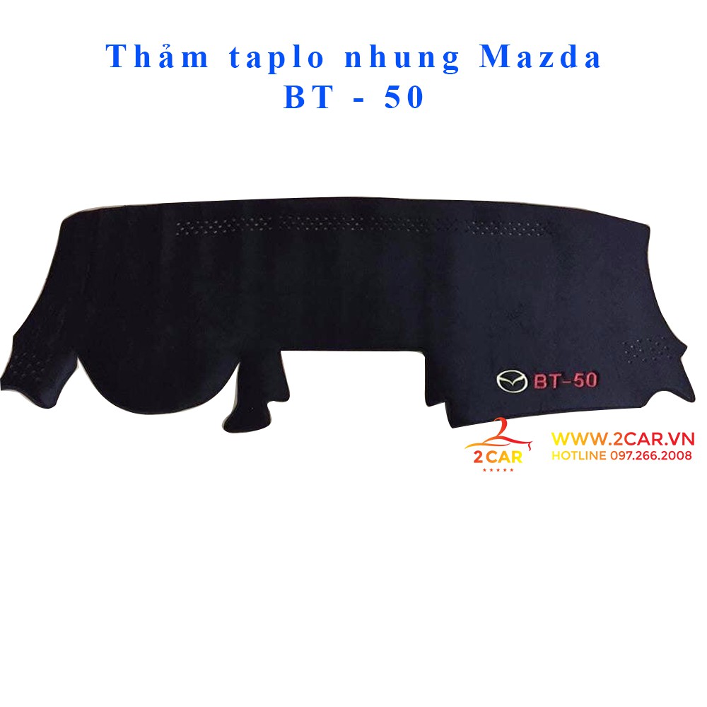 Thảm taplo nhung xe mazda bt50 2013-2020
