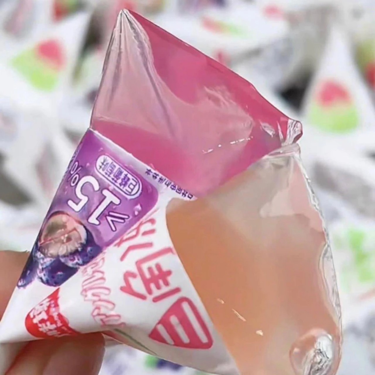 [Super good-don't miss] 1kg candy triangle jelly HM fruit mix colorful-delicious