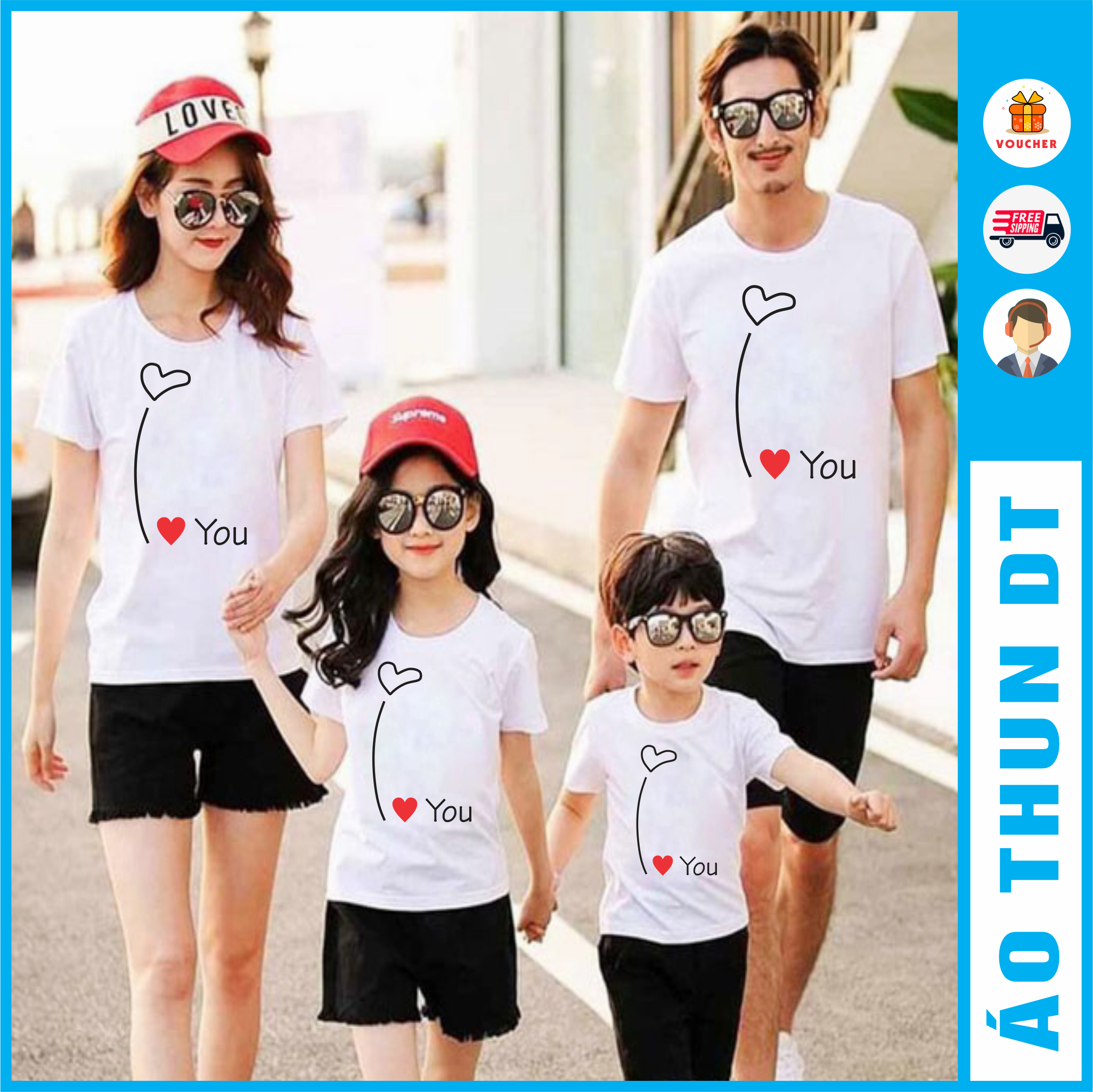 Áo đôi  trái tim, áo cặp nam nữ