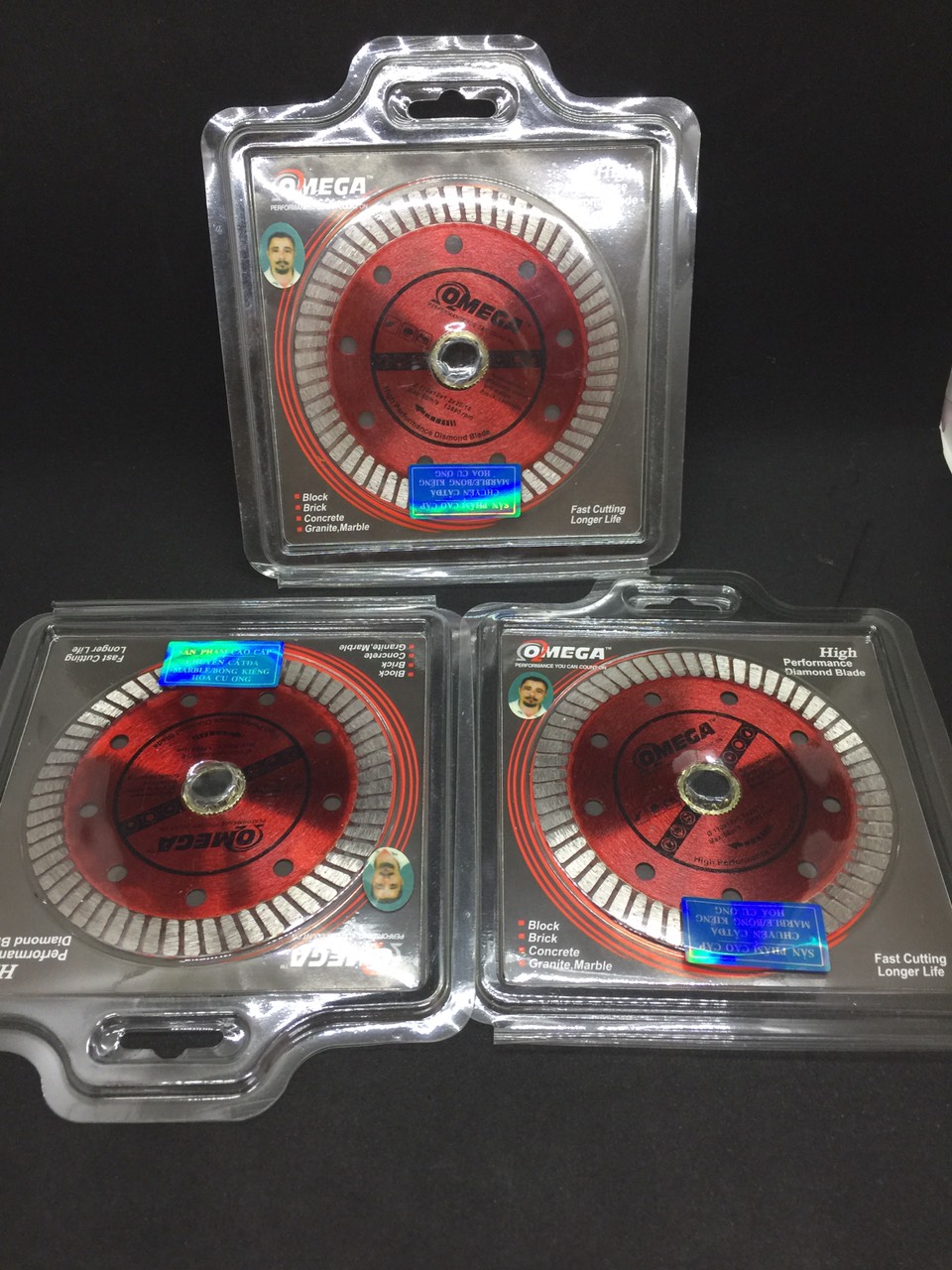 Lưỡi cắt gạch, lưỡi cắt đa năng Omega đỏ
