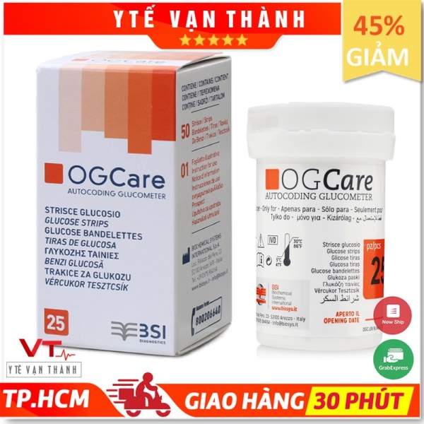 ✅ Que Thử Đường Huyết: Ogcare (Ý - Italia) Hạn sử dụng xa (1-2 năm) - VT0051 - [Y Tế Vạn Thành]