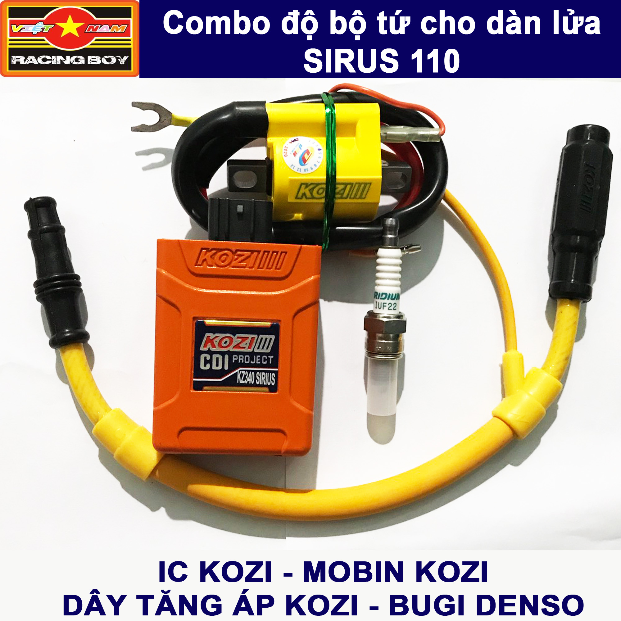 Độ full bộ tứ cho dàn lửa Sirius 110 Mio 110 Xăng cơ - KOZI Malaysia