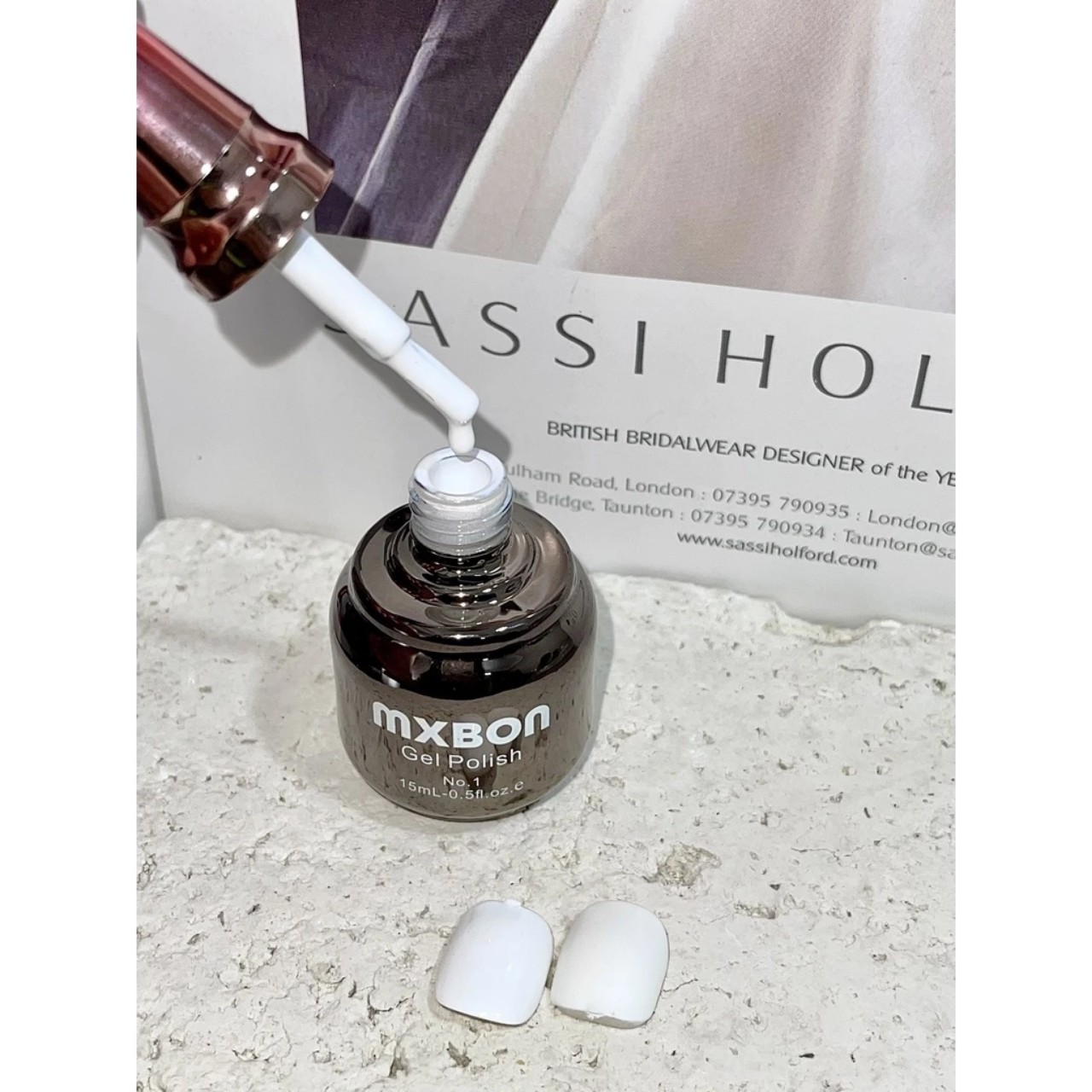 Sơn Gel Mxbon Trắng, Đen, Sữa, Gạo Hot