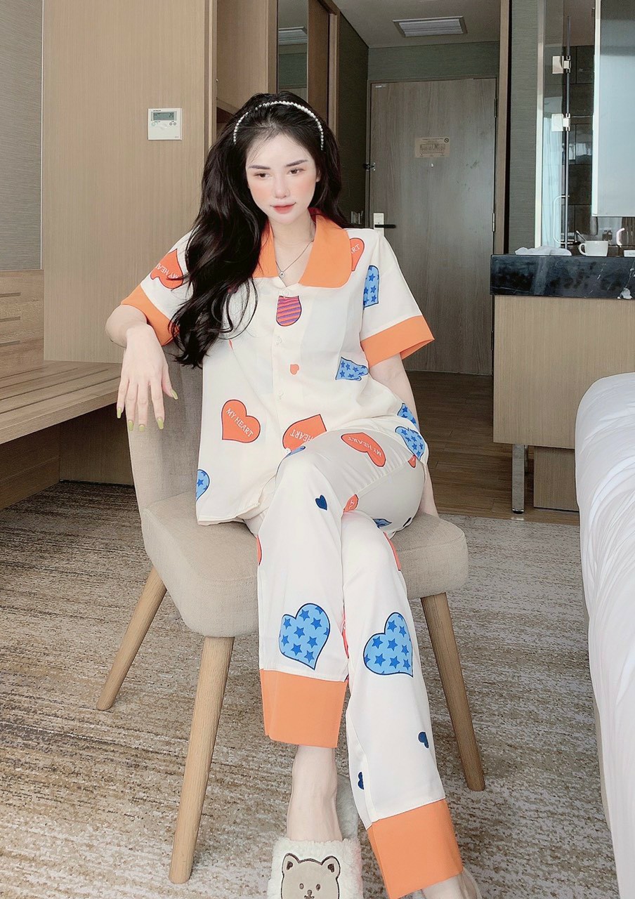 Bộ ngủ kate thái , bộ mặc nhà , bộ đồ nữ