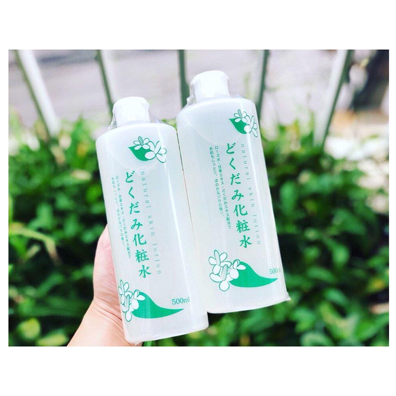 Lotion diếp cá natural skin 500ml cho da nhạy cảm, da dầu mụn