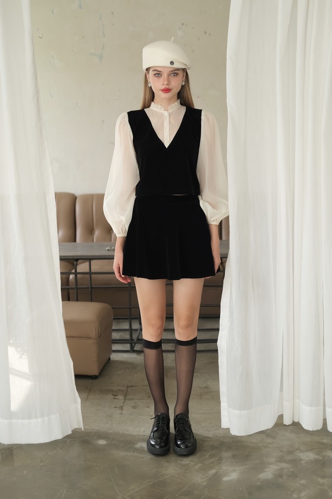 Chân Váy Ngắn Nhung Skort