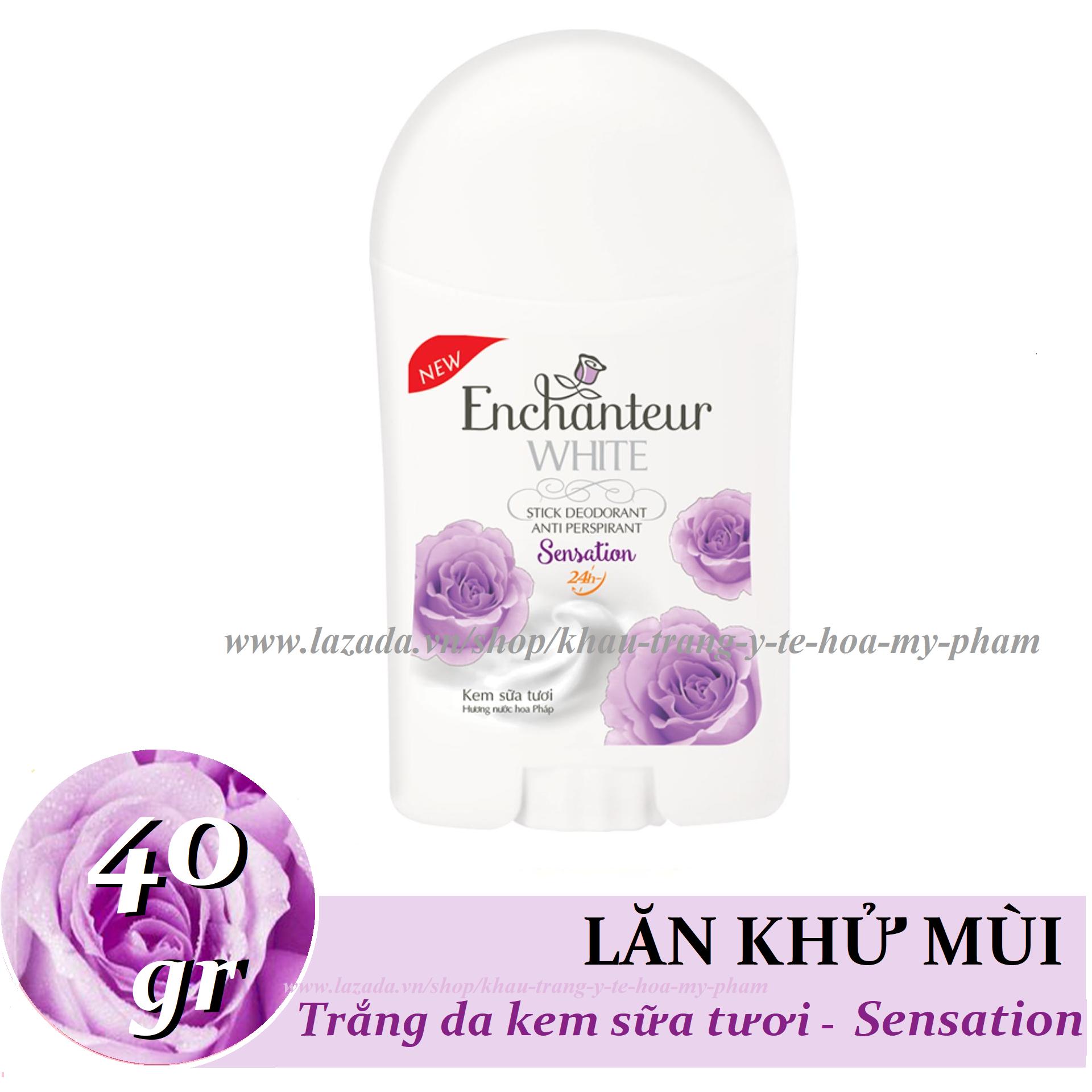 [HCM]Enchanteur- Sáp khử mùi Trắng Da Sensation 40 gr