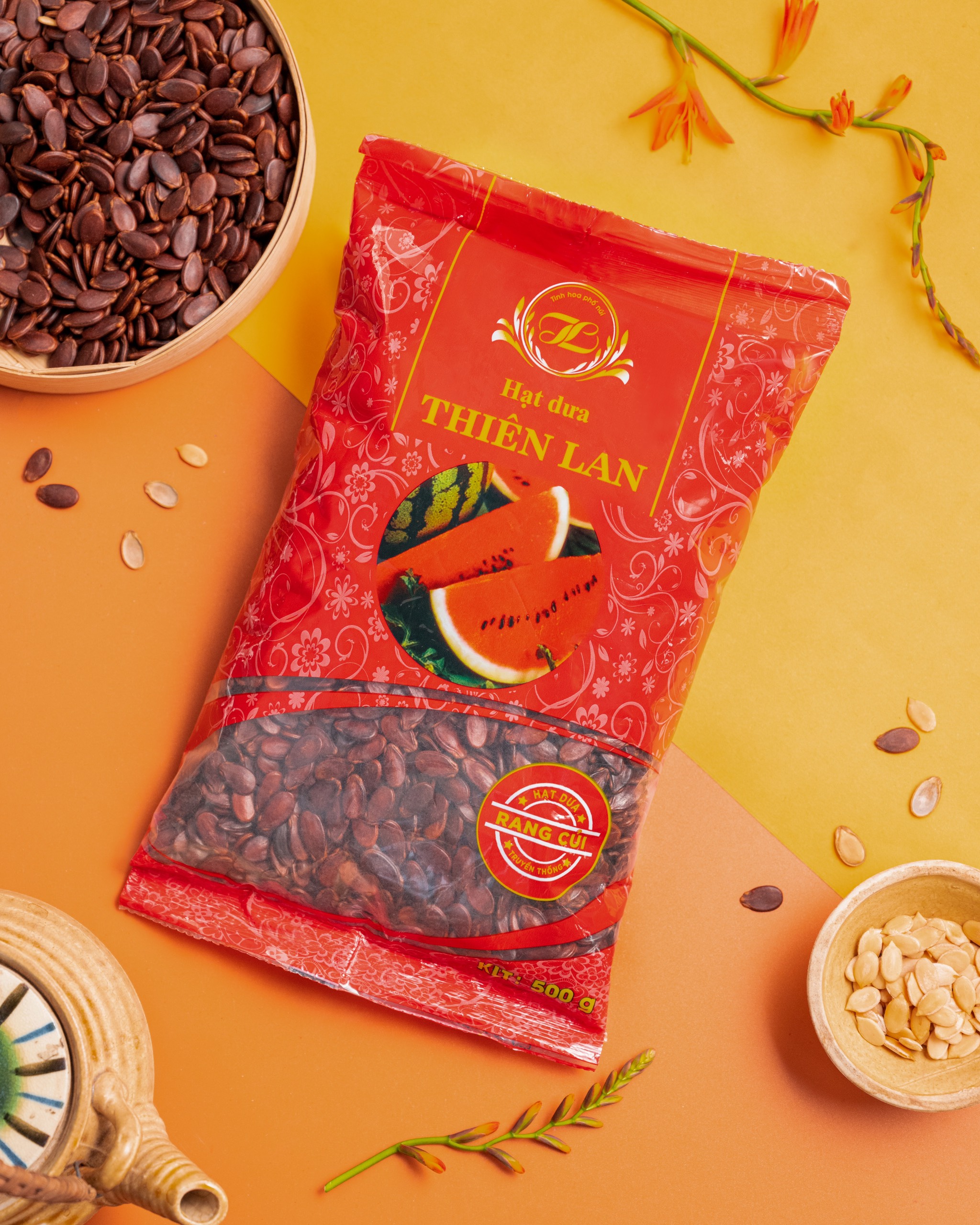 Hạt dưa sạch Thiên Lan vị mộc rang củi (500g)