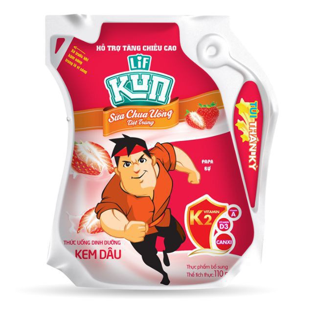 Sữa KUN thùng 24 túi 110ml đủ vị