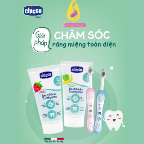 [HCM]Kem đánh răng hương Dâu Chicco 12M+