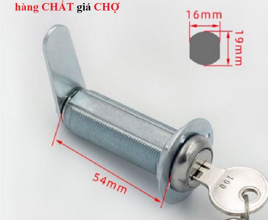Khóa locker 54mm - khóa locker dài 5,4cm - khóa tủ, khóa cửa dài 50mm, khóa locker dài nhất