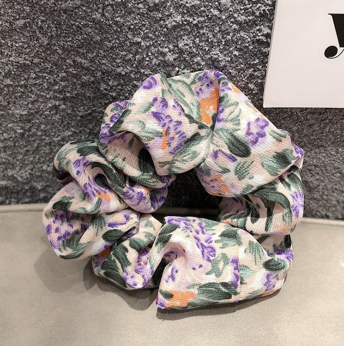 Dây buộc tóc Scrunchies lụa mềm cao cấp HD55