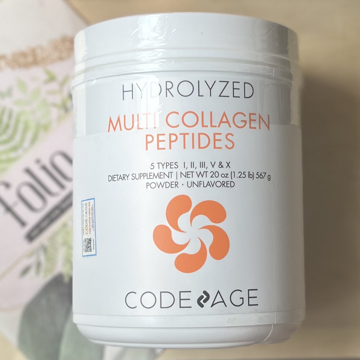 Multi Collagen Peptides Hydrolyzed CODE AGE - Bột uống Collagen đẹp da, xoá nhăn, mờ nám