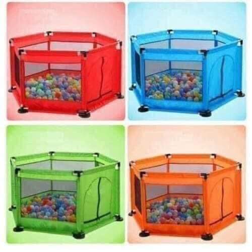 Quây bóng cho bé khung inox tặng kèm bóng