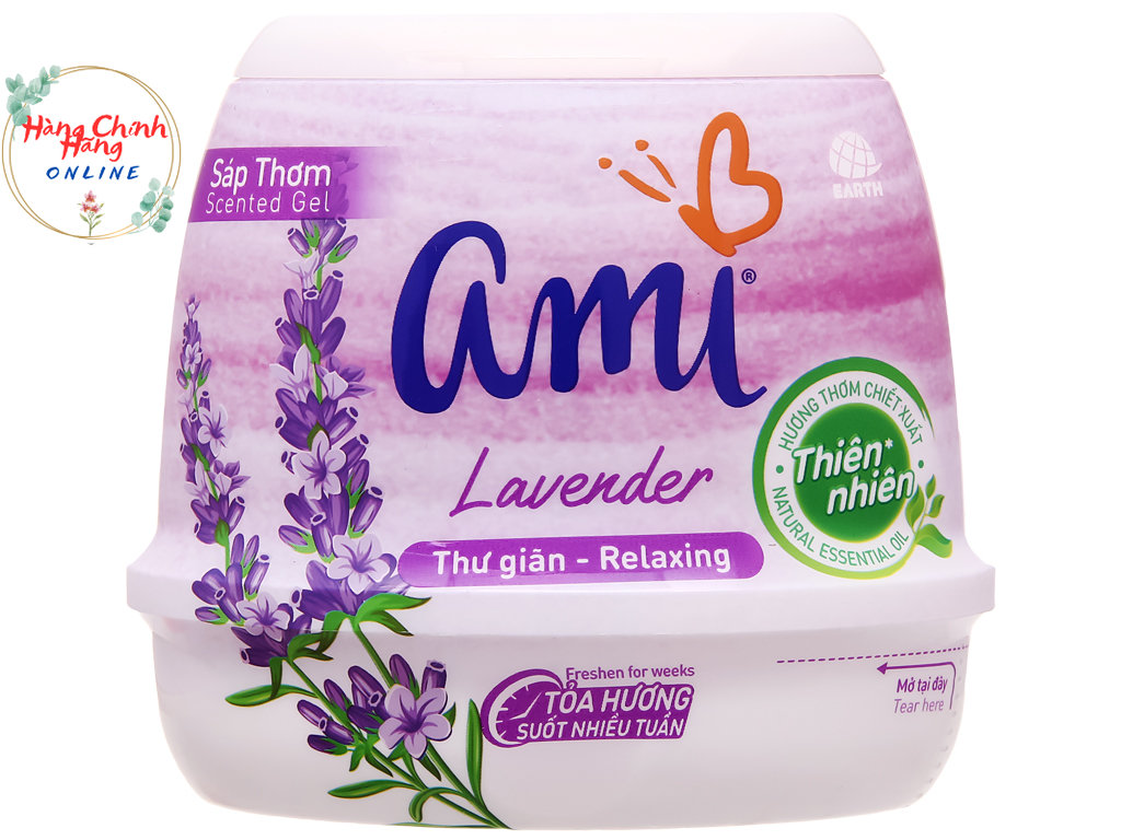 Hộp sáp thơm ami lavender - thư giãn 200g