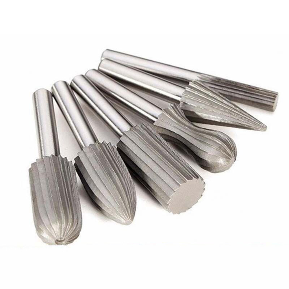 Bộ 6 đầu mũi mài khắc lũa 6x12mm - Mủi phay mài doa lỗ nhựa, kim loại, làm gỗ lũa Bonsai