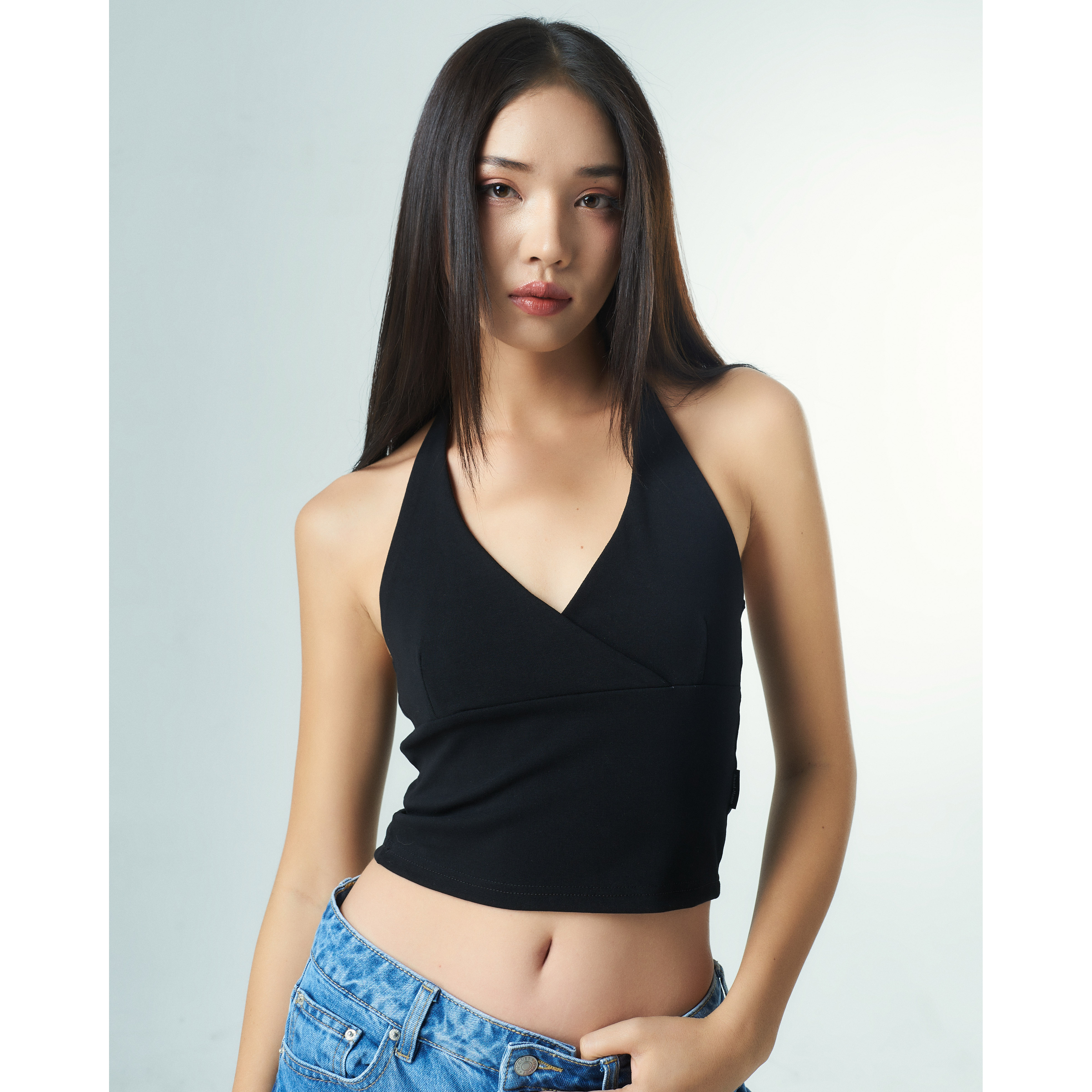 Áo Croptop Yếm PRADIES Basic Halterneck