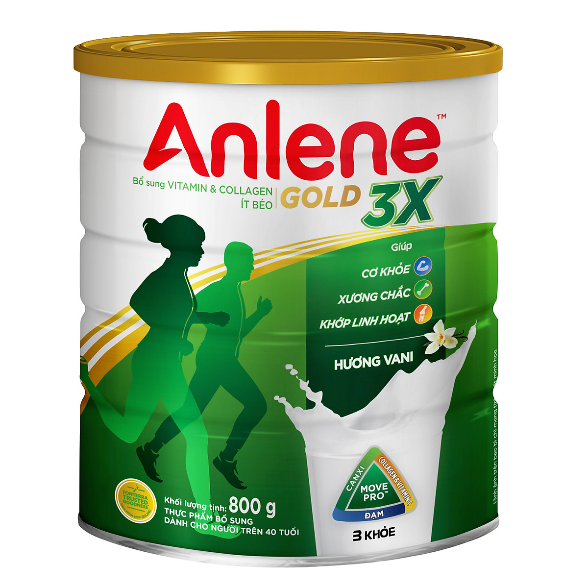 [Date 9.2025] Sữa bột Anlene 3X Vani lon 800g
