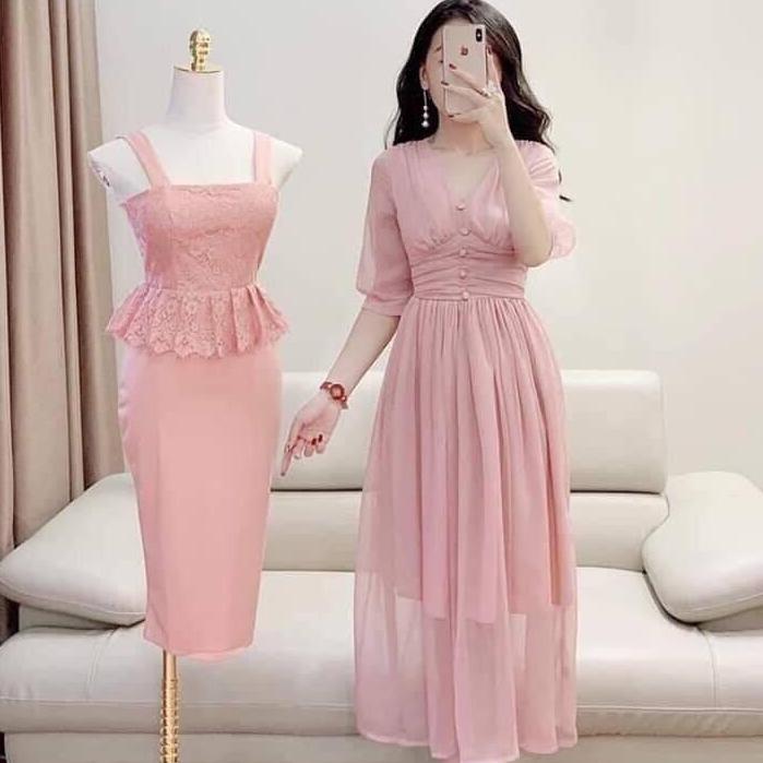 Đầm xòe voan 2 lớp cao cấp