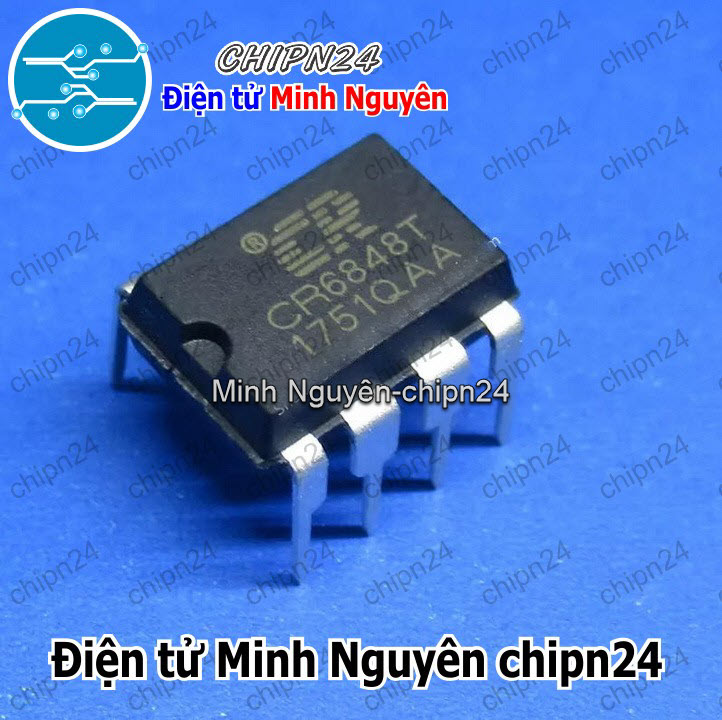 [1 con] (DT) IC CR6848 DIP-8 Hàng Tốt (CR6848T 6848) - HH004836