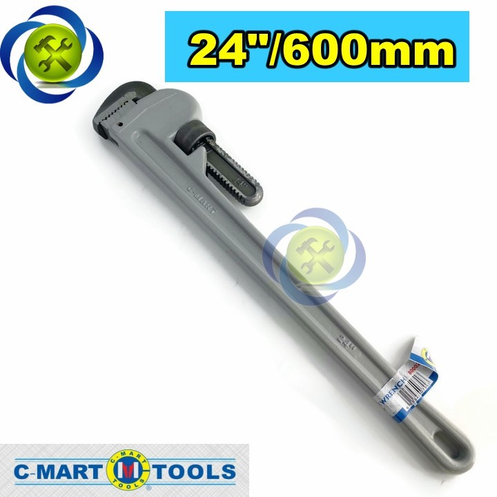 Mỏ lết răng cán nhôm c-mart b0002-24 dài 600mm 24 inch