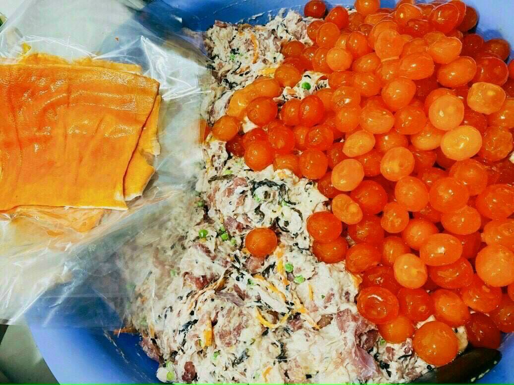 Jambon trứng muối. Chả da cam đòn 500g
