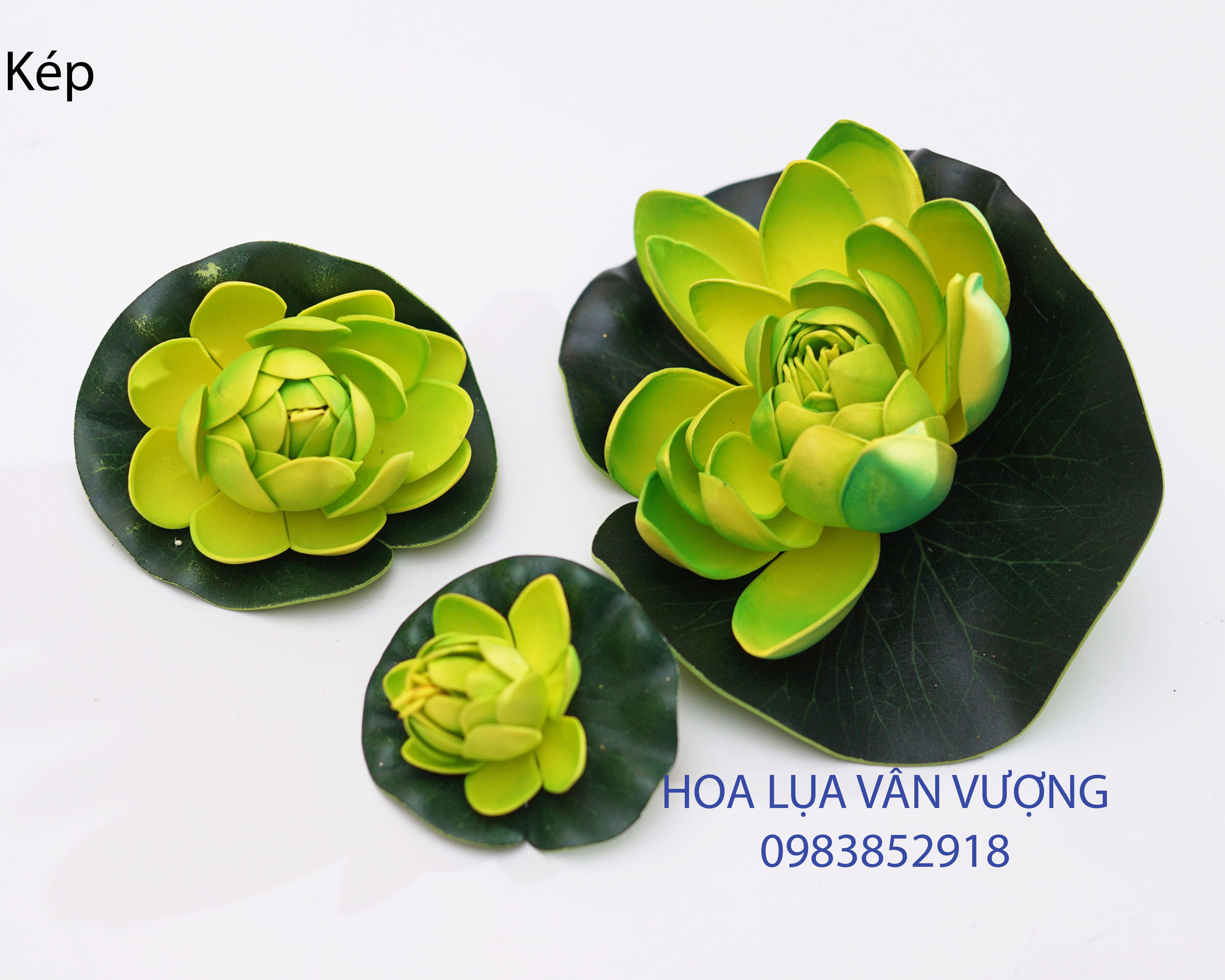 Hoa Giả Hoa Sen Thả Nước 16Cm