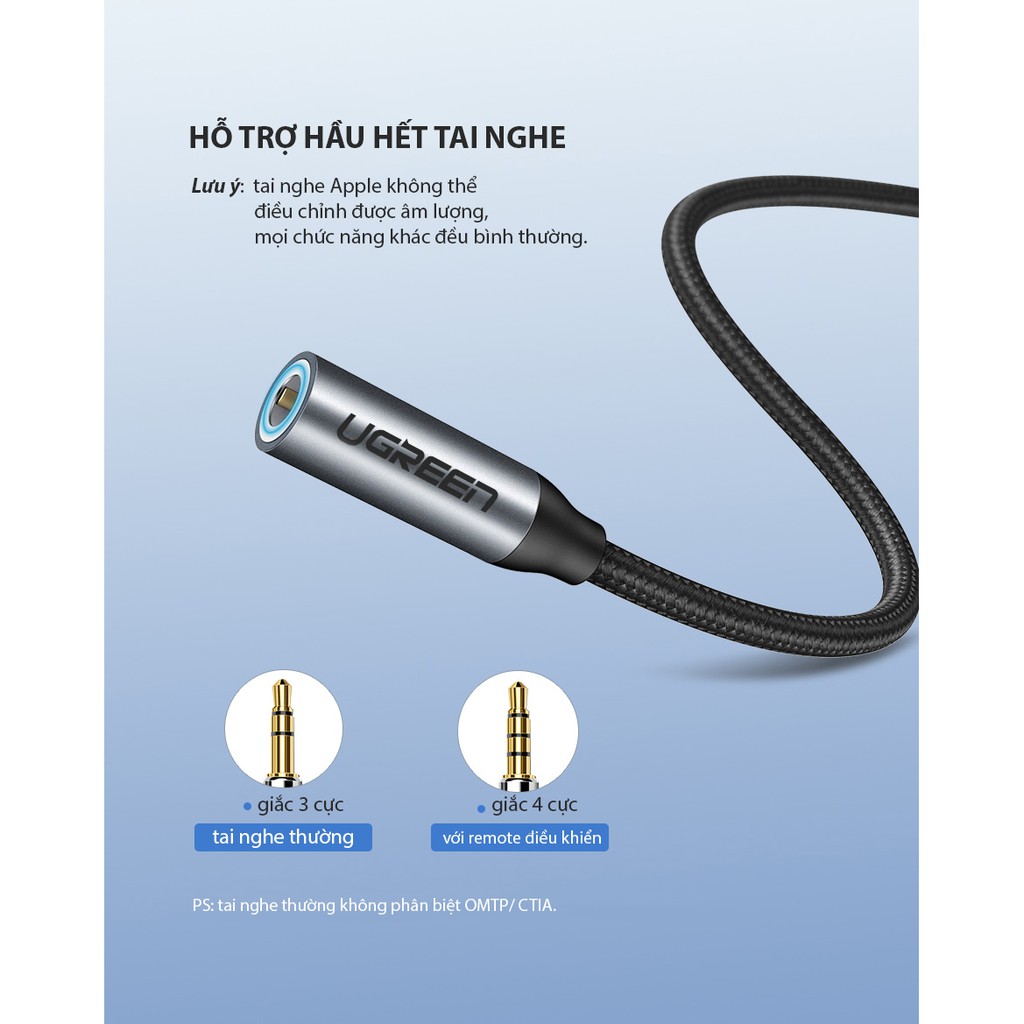 Cáp chuyển đổi USB type C sang 3.5mm Ugreen 30632
