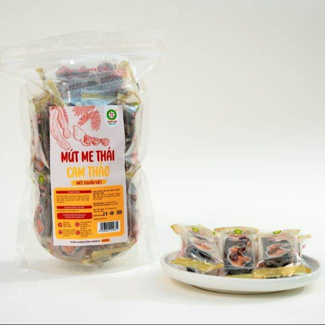 Mứt Me Thái Cam Thảo Thành Long Dẻo Dai Ăn Vặt Túi Zip 200g/500g