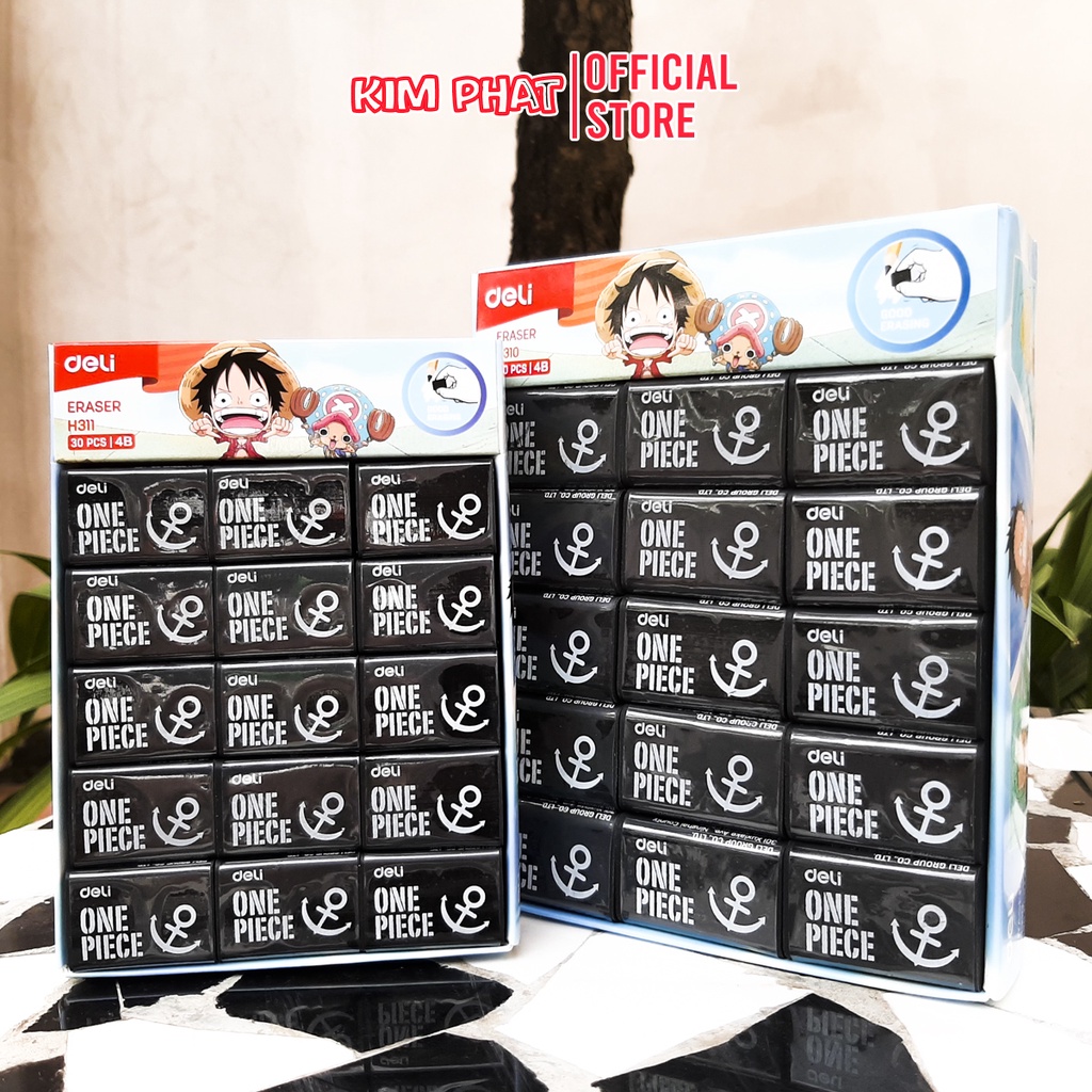 Gôm Tẩy 4B Màu Đen Deli One Piece